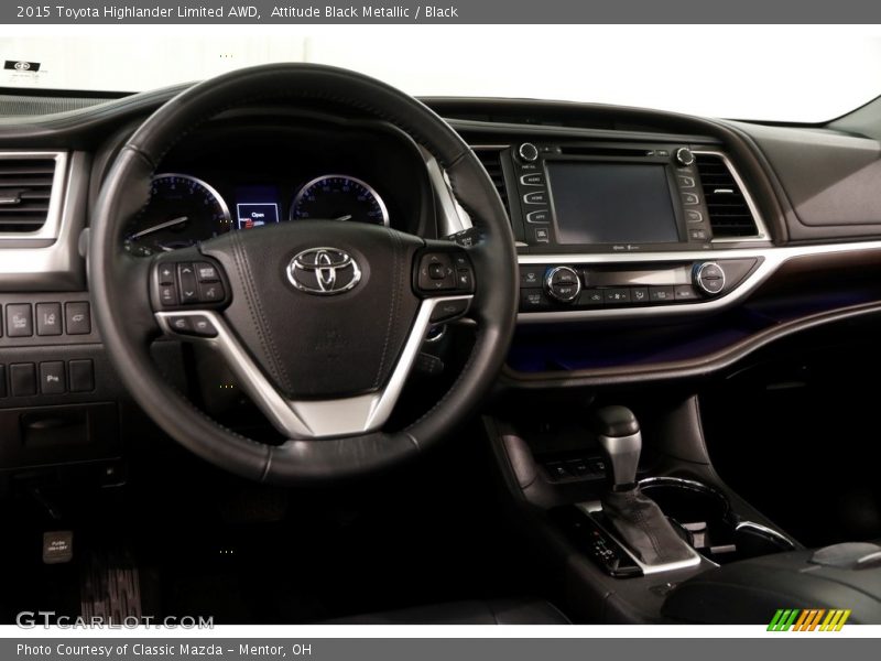 Attitude Black Metallic / Black 2015 Toyota Highlander Limited AWD