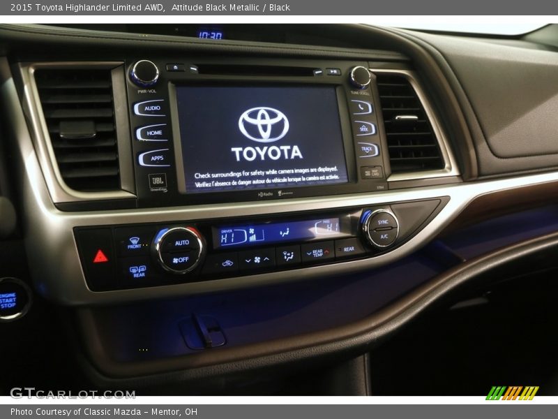 Attitude Black Metallic / Black 2015 Toyota Highlander Limited AWD
