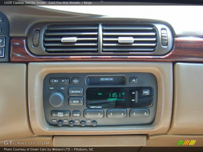 Gold Fire Mist Metallic / Beige 1998 Cadillac DeVille Sedan