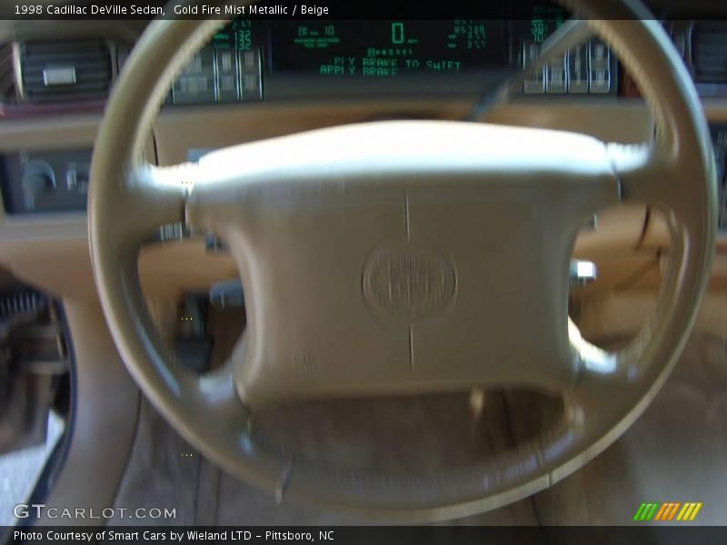 Gold Fire Mist Metallic / Beige 1998 Cadillac DeVille Sedan