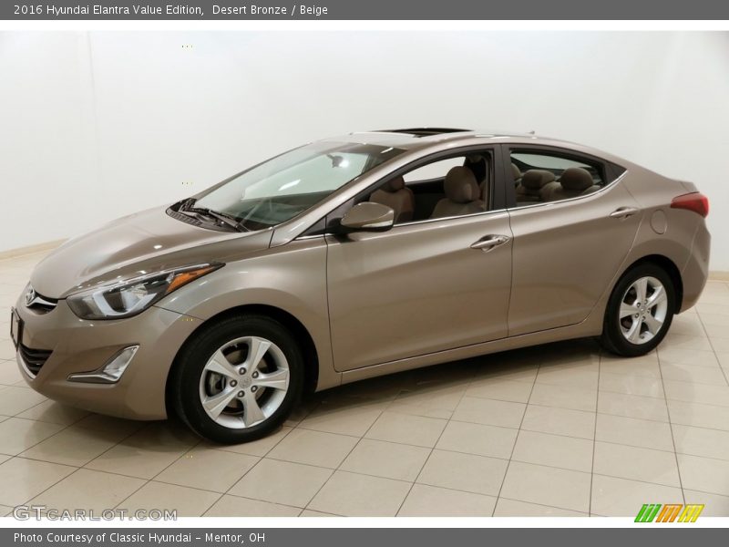 Desert Bronze / Beige 2016 Hyundai Elantra Value Edition