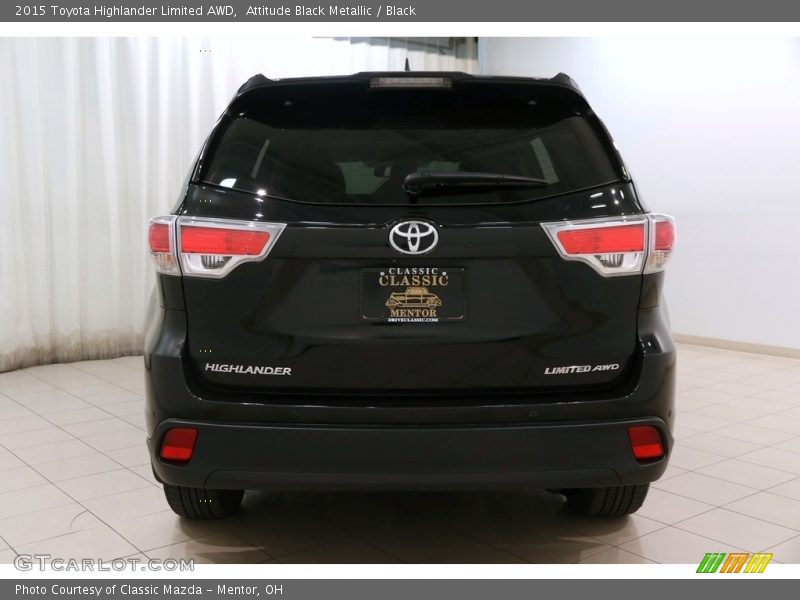 Attitude Black Metallic / Black 2015 Toyota Highlander Limited AWD