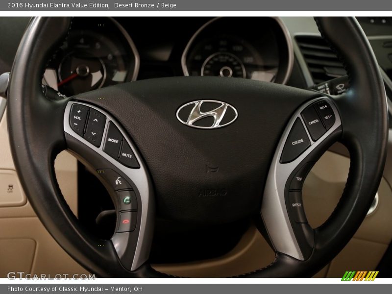 Desert Bronze / Beige 2016 Hyundai Elantra Value Edition