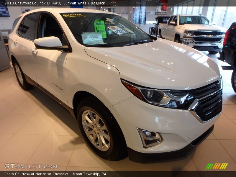 Summit White / Jet Black 2018 Chevrolet Equinox LT AWD