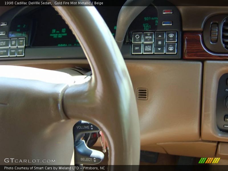 Gold Fire Mist Metallic / Beige 1998 Cadillac DeVille Sedan