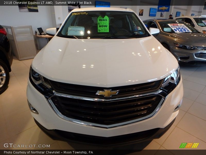Summit White / Jet Black 2018 Chevrolet Equinox LT AWD