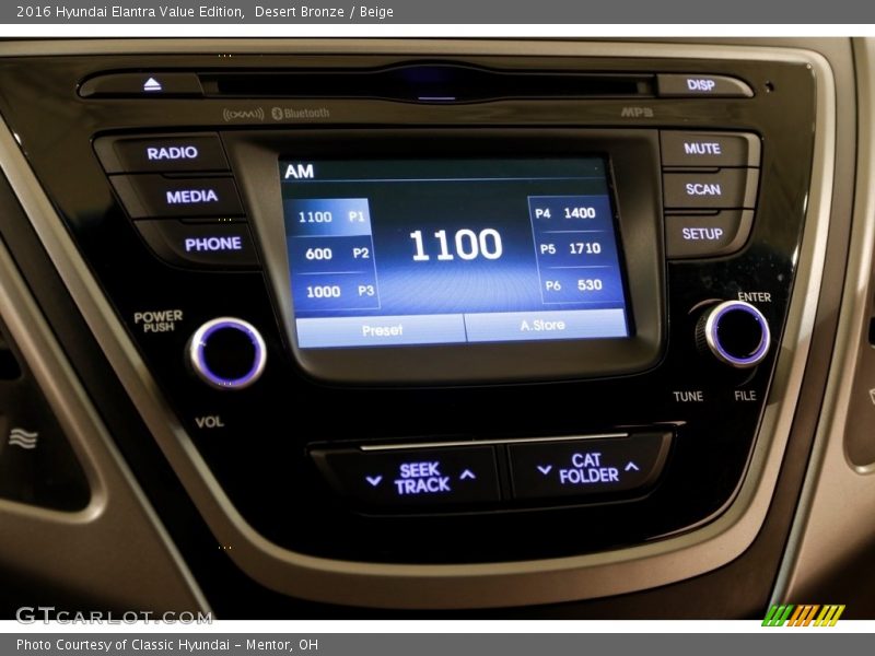 Desert Bronze / Beige 2016 Hyundai Elantra Value Edition