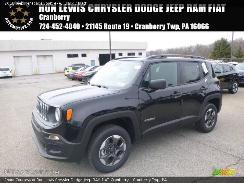 Black / Black 2018 Jeep Renegade Sport 4x4