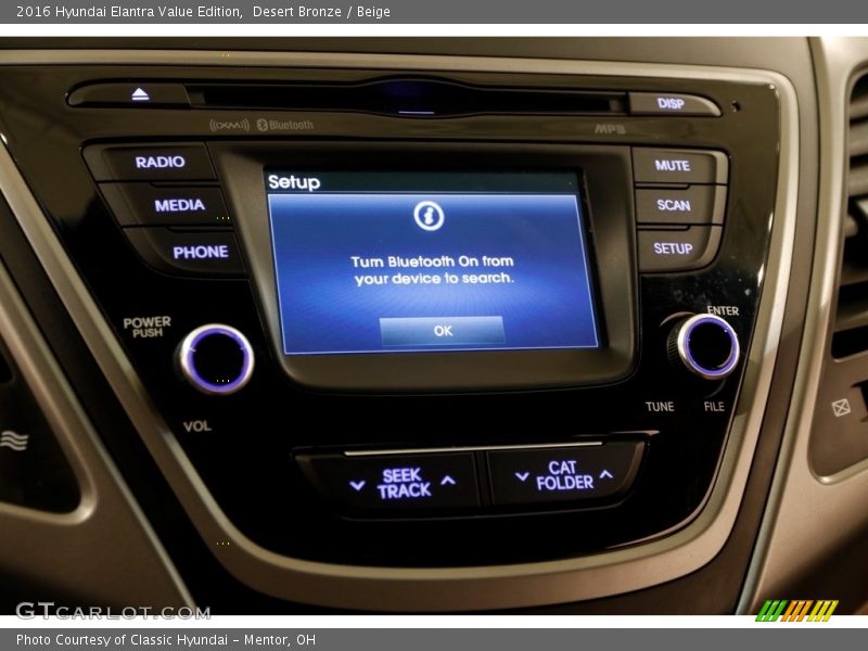 Desert Bronze / Beige 2016 Hyundai Elantra Value Edition