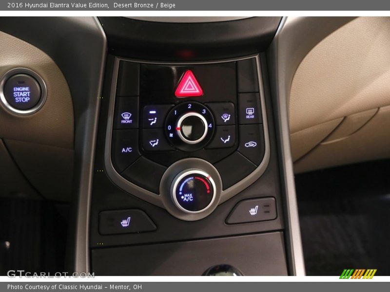 Desert Bronze / Beige 2016 Hyundai Elantra Value Edition