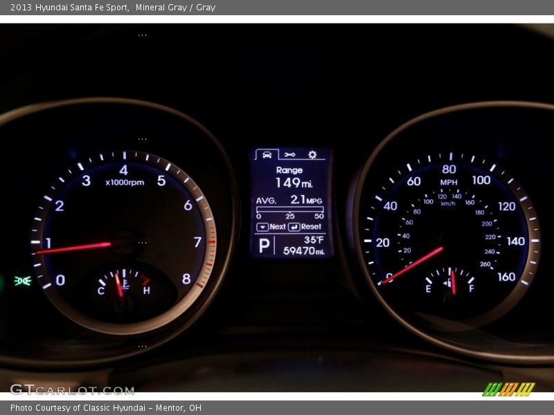 Mineral Gray / Gray 2013 Hyundai Santa Fe Sport