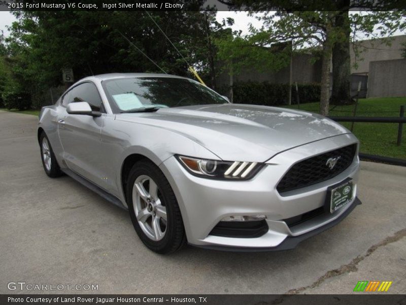 Ingot Silver Metallic / Ebony 2015 Ford Mustang V6 Coupe