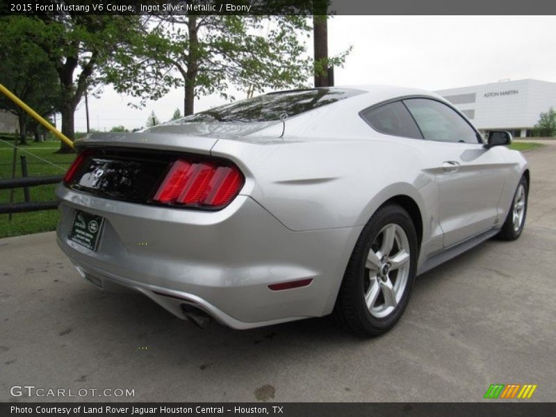 Ingot Silver Metallic / Ebony 2015 Ford Mustang V6 Coupe