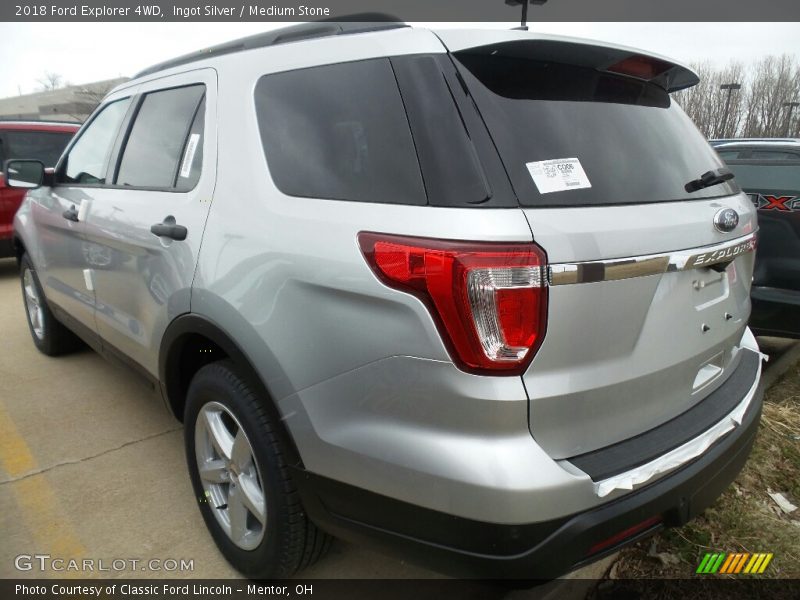 Ingot Silver / Medium Stone 2018 Ford Explorer 4WD