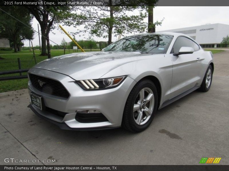 Ingot Silver Metallic / Ebony 2015 Ford Mustang V6 Coupe