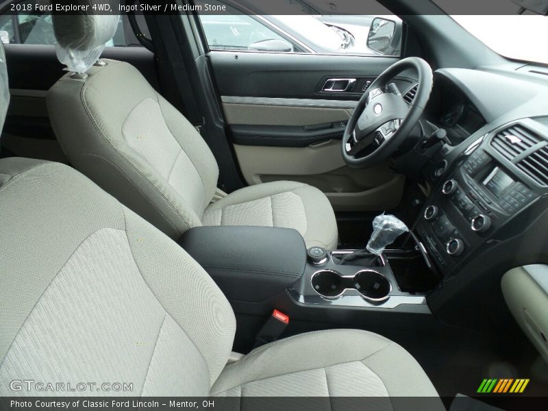 Ingot Silver / Medium Stone 2018 Ford Explorer 4WD