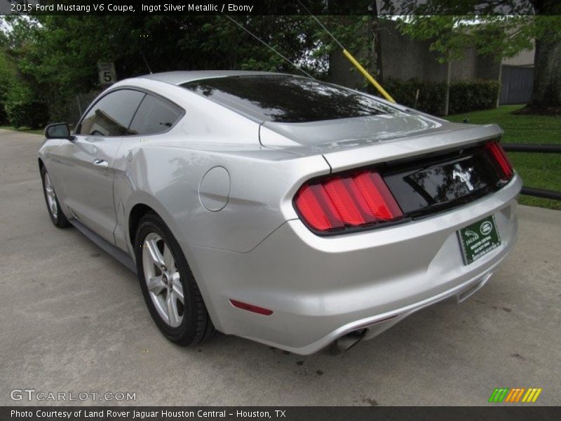Ingot Silver Metallic / Ebony 2015 Ford Mustang V6 Coupe