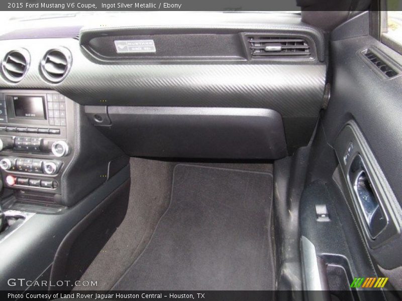 Ingot Silver Metallic / Ebony 2015 Ford Mustang V6 Coupe