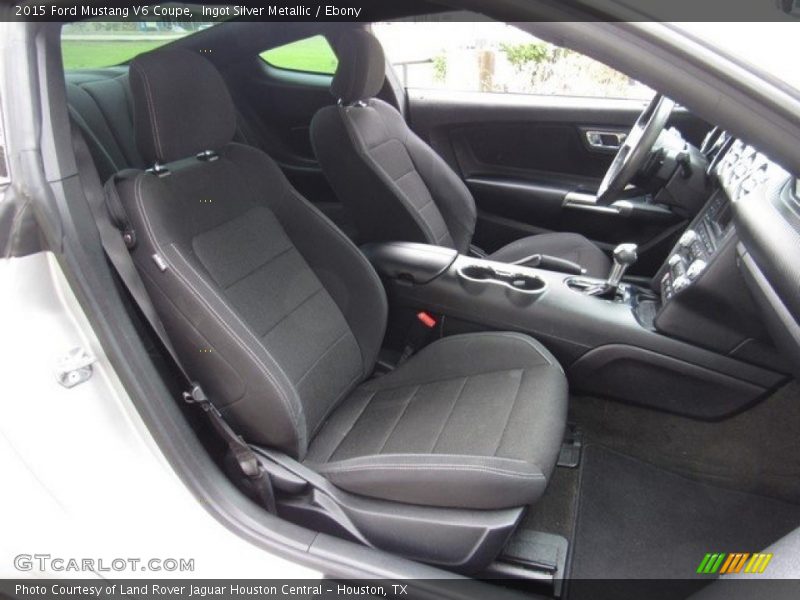 Ingot Silver Metallic / Ebony 2015 Ford Mustang V6 Coupe