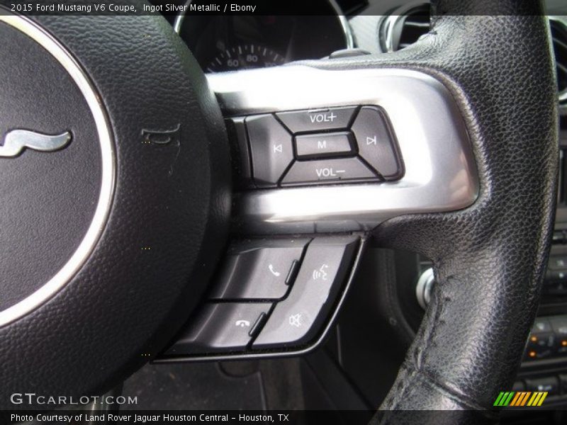 Ingot Silver Metallic / Ebony 2015 Ford Mustang V6 Coupe