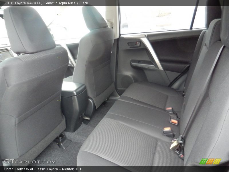 Galactic Aqua Mica / Black 2018 Toyota RAV4 LE