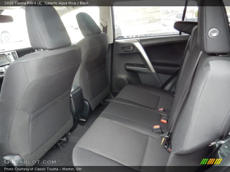 Galactic Aqua Mica / Black 2018 Toyota RAV4 LE