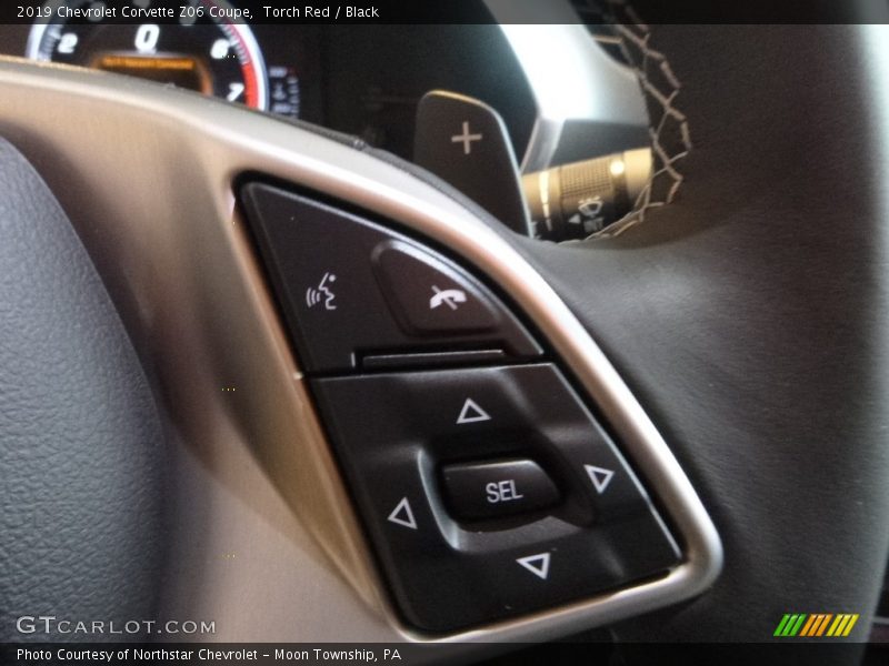 Controls of 2019 Corvette Z06 Coupe