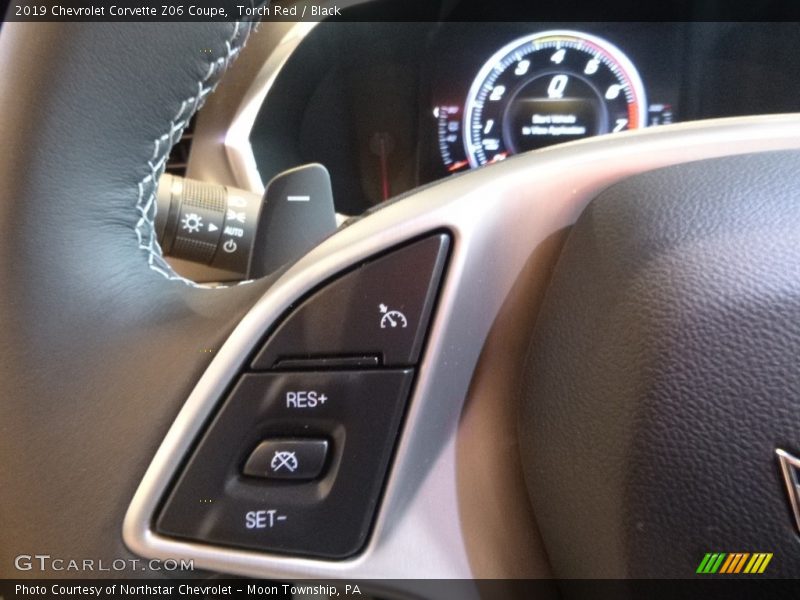 Controls of 2019 Corvette Z06 Coupe