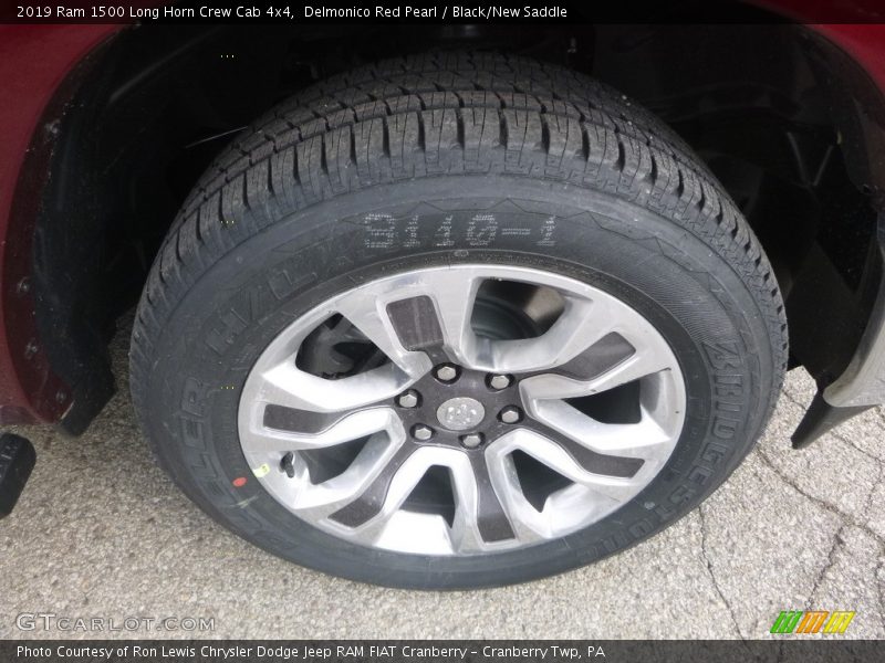 Delmonico Red Pearl / Black/New Saddle 2019 Ram 1500 Long Horn Crew Cab 4x4