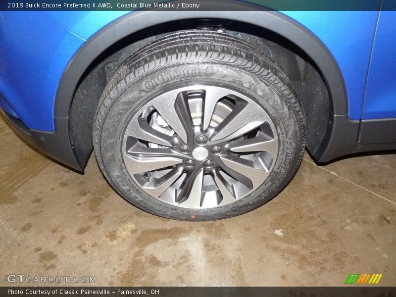Coastal Blue Metallic / Ebony 2018 Buick Encore Preferred II AWD