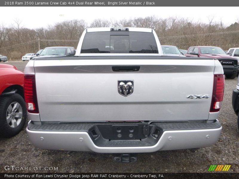 Bright Silver Metallic / Black 2018 Ram 3500 Laramie Crew Cab 4x4 Dual Rear Wheel
