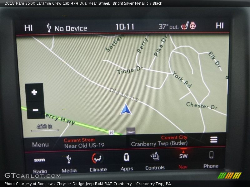 Navigation of 2018 3500 Laramie Crew Cab 4x4 Dual Rear Wheel