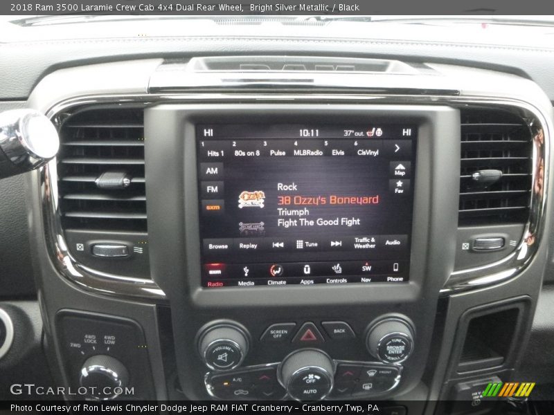 Controls of 2018 3500 Laramie Crew Cab 4x4 Dual Rear Wheel