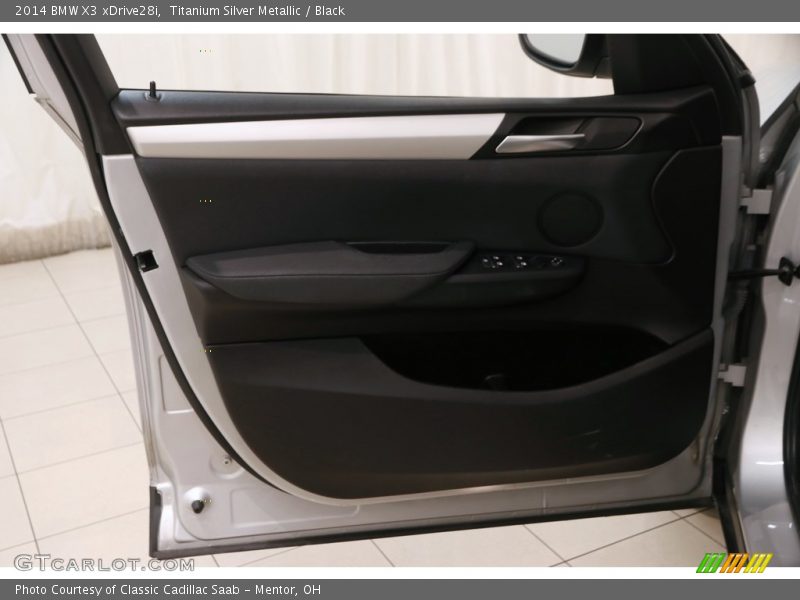 Titanium Silver Metallic / Black 2014 BMW X3 xDrive28i