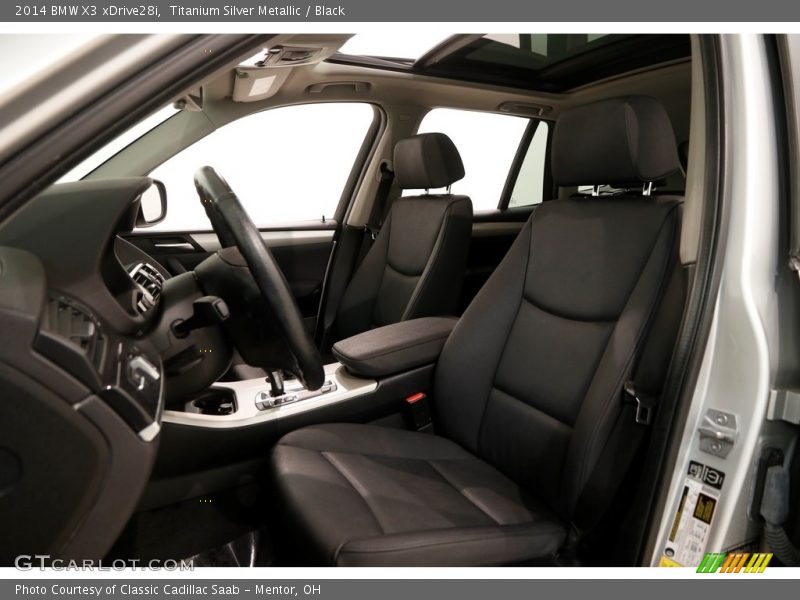 Titanium Silver Metallic / Black 2014 BMW X3 xDrive28i