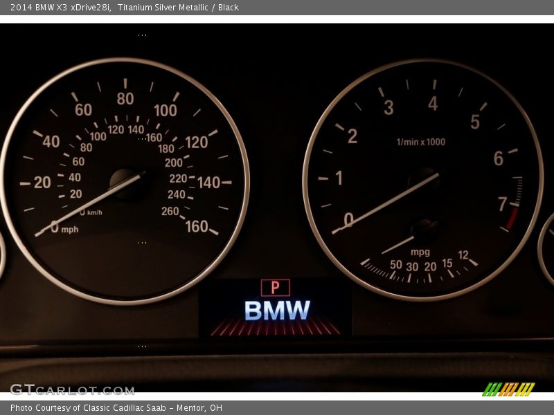 Titanium Silver Metallic / Black 2014 BMW X3 xDrive28i