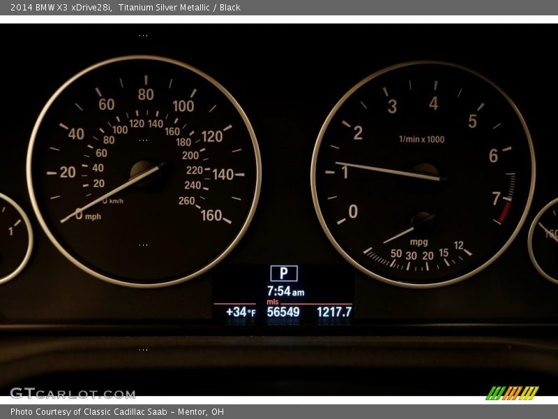 Titanium Silver Metallic / Black 2014 BMW X3 xDrive28i