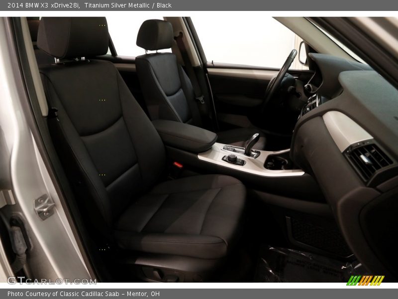 Titanium Silver Metallic / Black 2014 BMW X3 xDrive28i