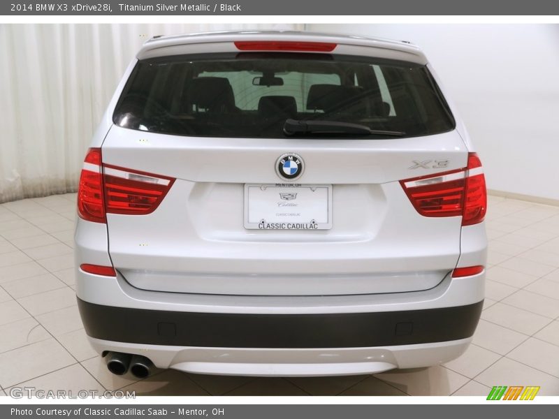 Titanium Silver Metallic / Black 2014 BMW X3 xDrive28i
