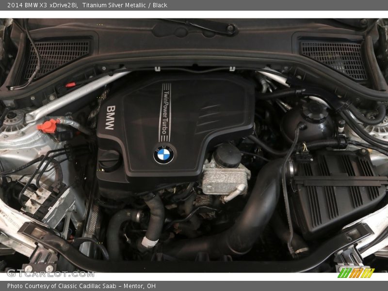 Titanium Silver Metallic / Black 2014 BMW X3 xDrive28i