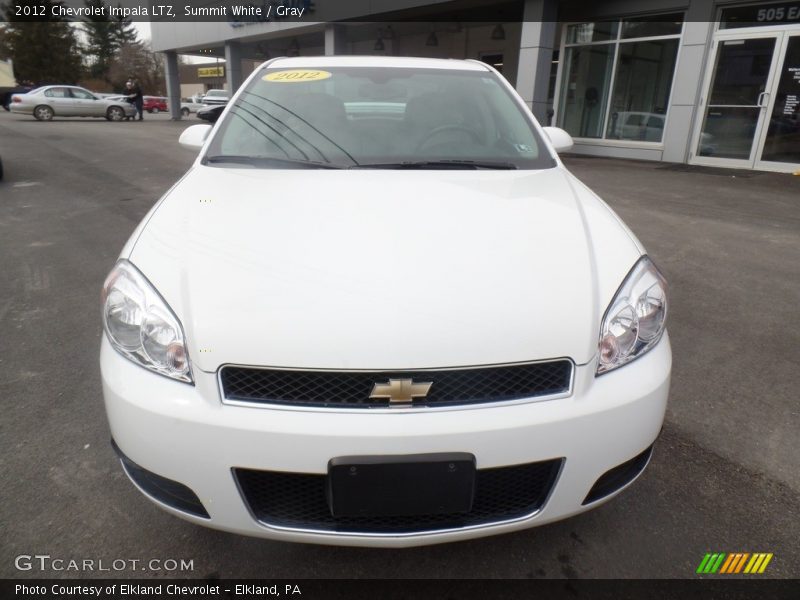 Summit White / Gray 2012 Chevrolet Impala LTZ
