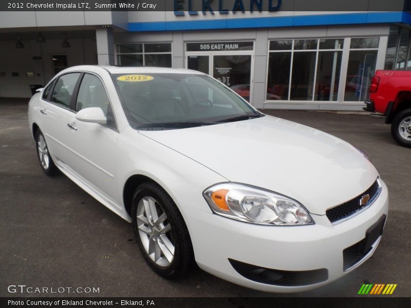 Summit White / Gray 2012 Chevrolet Impala LTZ
