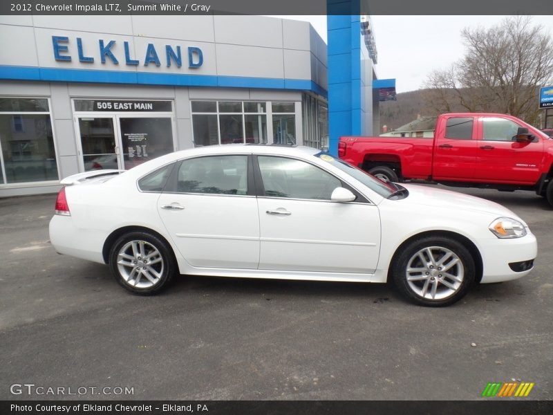 Summit White / Gray 2012 Chevrolet Impala LTZ