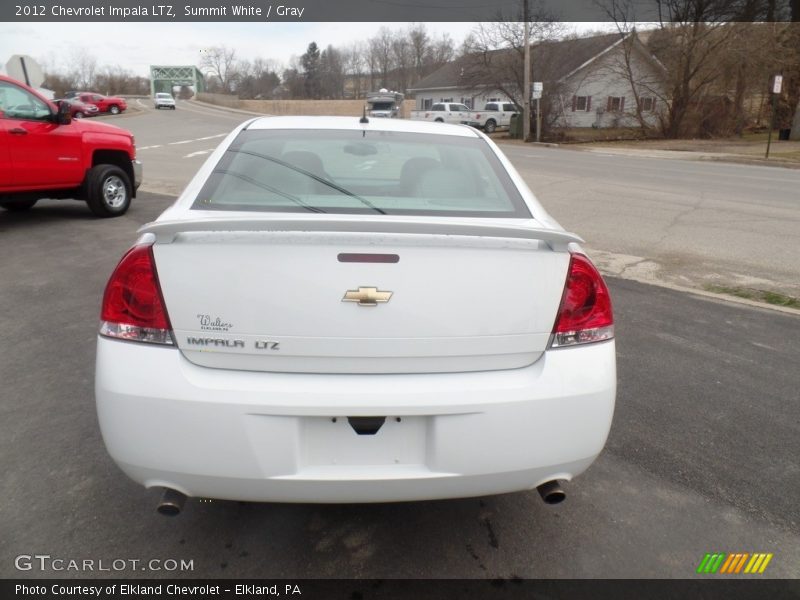 Summit White / Gray 2012 Chevrolet Impala LTZ