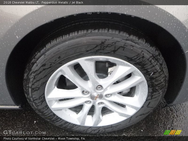 Pepperdust Metallic / Jet Black 2018 Chevrolet Malibu LT