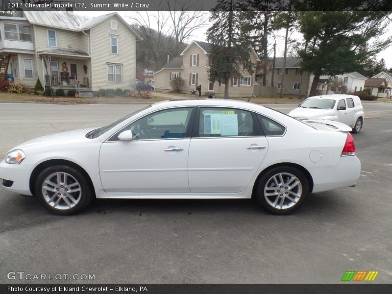 Summit White / Gray 2012 Chevrolet Impala LTZ