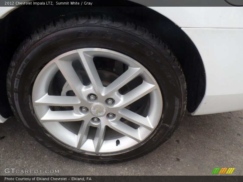 Summit White / Gray 2012 Chevrolet Impala LTZ