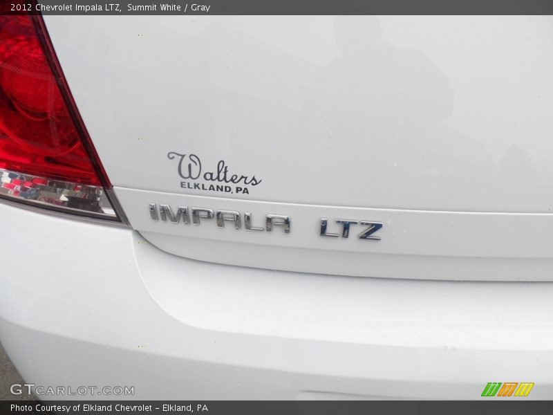Summit White / Gray 2012 Chevrolet Impala LTZ