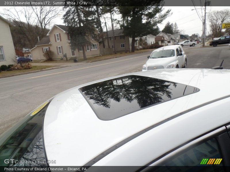Summit White / Gray 2012 Chevrolet Impala LTZ