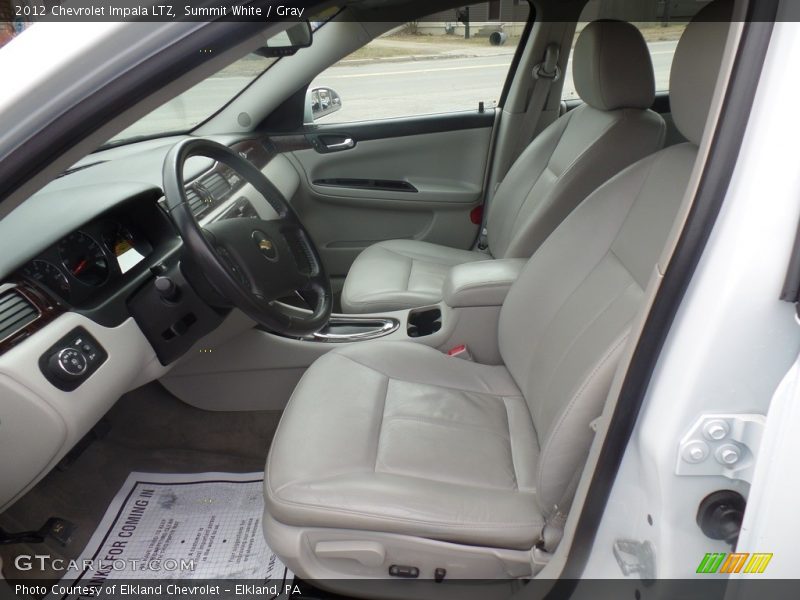 Summit White / Gray 2012 Chevrolet Impala LTZ